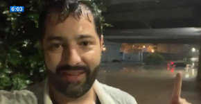 Jornalista da Band perde carro durante enchente: ‘Foi assustador’
