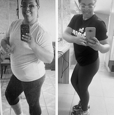 A ex-obesa mudou radicalmente de vida