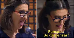 Paola Carosella faz cara feia ao provar testículo de boi no MasterChef