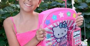 Jovem inventora desenvolve mochila para crianças com câncer