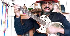 Violeiro Moreno Overá se apresenta no evento Caldos Dançantes em Tremembé