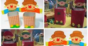 Festa na roça: faça um porta-talher junino