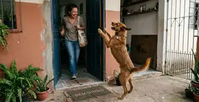 Cães que ficam muito agitados quando seus donos chegam em casa não estão felizes; pelo contrário, é um sintoma claro de estresse e ansiedade de separação