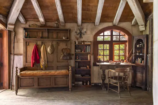 Um dos espaços da casa The Millhouse, na vila de Hobbiton, onde os hóspedes da ação do Airbnb poderão passar a noite 