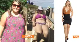 Mulher emagrece 40 quilos e casa com seu personal