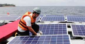 Brasil ganha usina solar flutuante em lago de hidrelétrica