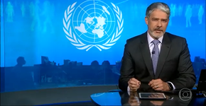 No Jornal Nacional, Bonner critica discurso de Bolsonaro na ONU