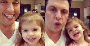 Ceará ensina filha a imitar Silvio Santos e vídeo viraliza; veja