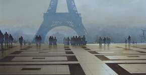 Artista retrata através de pinturas em aquarela a beleza de Paris