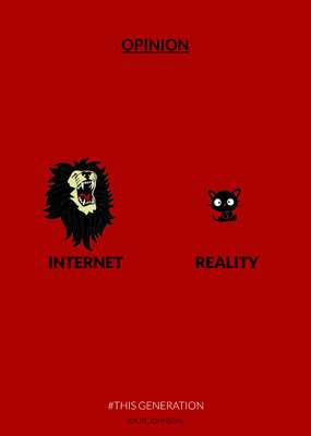 Internet x Realidade (Reprodução/Ajit Johnson)