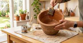 Como fazer a impermeabilização do vaso de barro para a parede não ficar com mancha de umidade e bolor