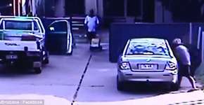 Veja o momento assustador em que homem tenta roubar criança