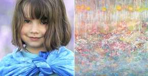 Menina com autismo pinta quadros e ganha fama internacional
