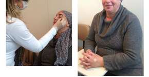 Hospital oferece sobrancelhas de henna a pacientes de quimioterapia