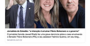 Dimenstein: a prova da desonestidade de site ligado a Bolsonaro