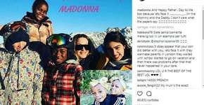 Madonna ironiza ao desejar ‘feliz dia dos pais’ para si mesma
