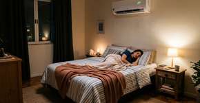 Dormir em um quarto com ar-condicionado é frio demais? Uma solução simples antes de ir dormir