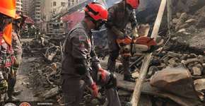 Bombeiros encontram corpo sob escombros de prédio que desabou