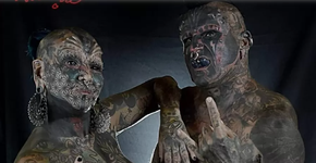 Casal conquista recorde mundial com quase 100 modificações no corpo