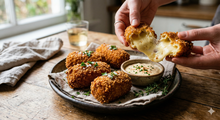 Featured side: Croquetes de queijo super cremosos por dentro e crocantes por fora: o petisco que vai desaparecer em minutos