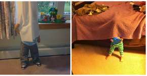 Escondidos – só que não: 20 crianças que não sabem se esconder