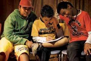 Alunos da escola Max