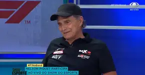 Nelson Piquet fala ‘Globo lixo’ ao vivo na Band
