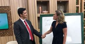 Maria Cândida é pedida em namoro ao vivo e responde: Desencalhei