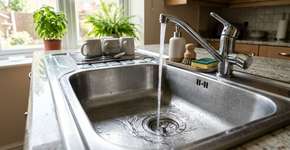 Um truque simples para limpar o ralo da pia à noite com bicarbonato e acordar com tudo desentupido e sem cheiro sem esforço