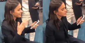 Bruna Marquezine fica emocionada ao assistir trailer de Besouro Azul