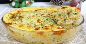 Arroz de forno cremoso pronto em 30 minutos