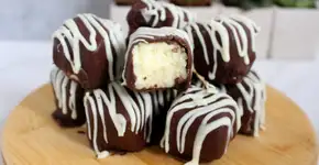 Bombom prestígio de leite em pó