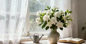 Tem cheiro de perfume luxuoso, mas cresce num vaso comum. Uma flor ótima para colocar perto da janela