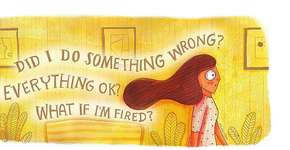 Ilustrações divertidas mostram emoções de uma pessoa ansiosa