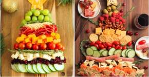 Veja como montar uma tábua de frios em formato de árvore de Natal