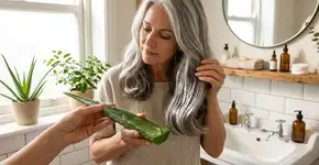 A babosa que antes era só para queimaduras, na Grécia recupera o brilho do cabelo que ficou seco após os 50 anos