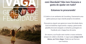 Vaga inovadora: Coletivo 202 procura Gerente da Felicidade; concorra