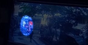 Vídeo mostra momento em que homem é atingido por botijão de gás