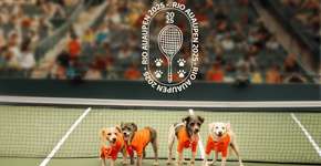 “Cãodulas” participam do Rio Open 2025 para promover a adoção responsável