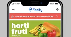 Facily oferece produtos de alimentação e limpeza com descontos de até 70%