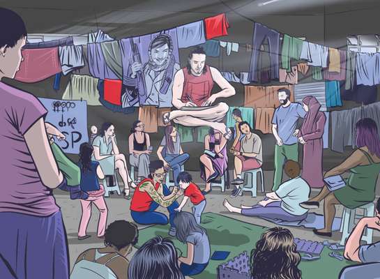 Arte do projeto de ocupação - São Paulo