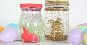 Faça você mesmo: ideias de decoração de Páscoa em potes de vidro