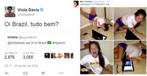 Viola Davis manda um ‘Oi Brazil’ no Twitter e a internet não está sabendo lidar com isso