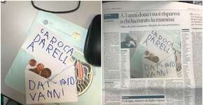 Garotinho entrega economias a médico que curou a mãe com câncer