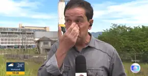 Repórter da Globo chora ao vivo ao relatar tragédia no litoral de SP