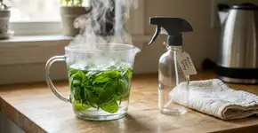 Você tem folhas de manjericão? Se sim não precisa mais comprar aromatizador