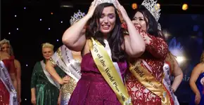 Brasileira vence concurso internacional de beleza plus size na Ucrânia