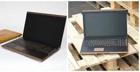 Notebook feito de madeira reduz lixo eletrônico