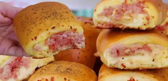 Enroladinho de presunto e queijo: perfeito para o lanche