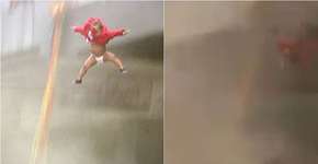 Mãe joga bebê de prédio pegando fogo na África do Sul